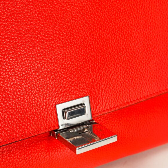 Celine Trapeze Medium in Orange Leather and Suede - Picture 11 of 14